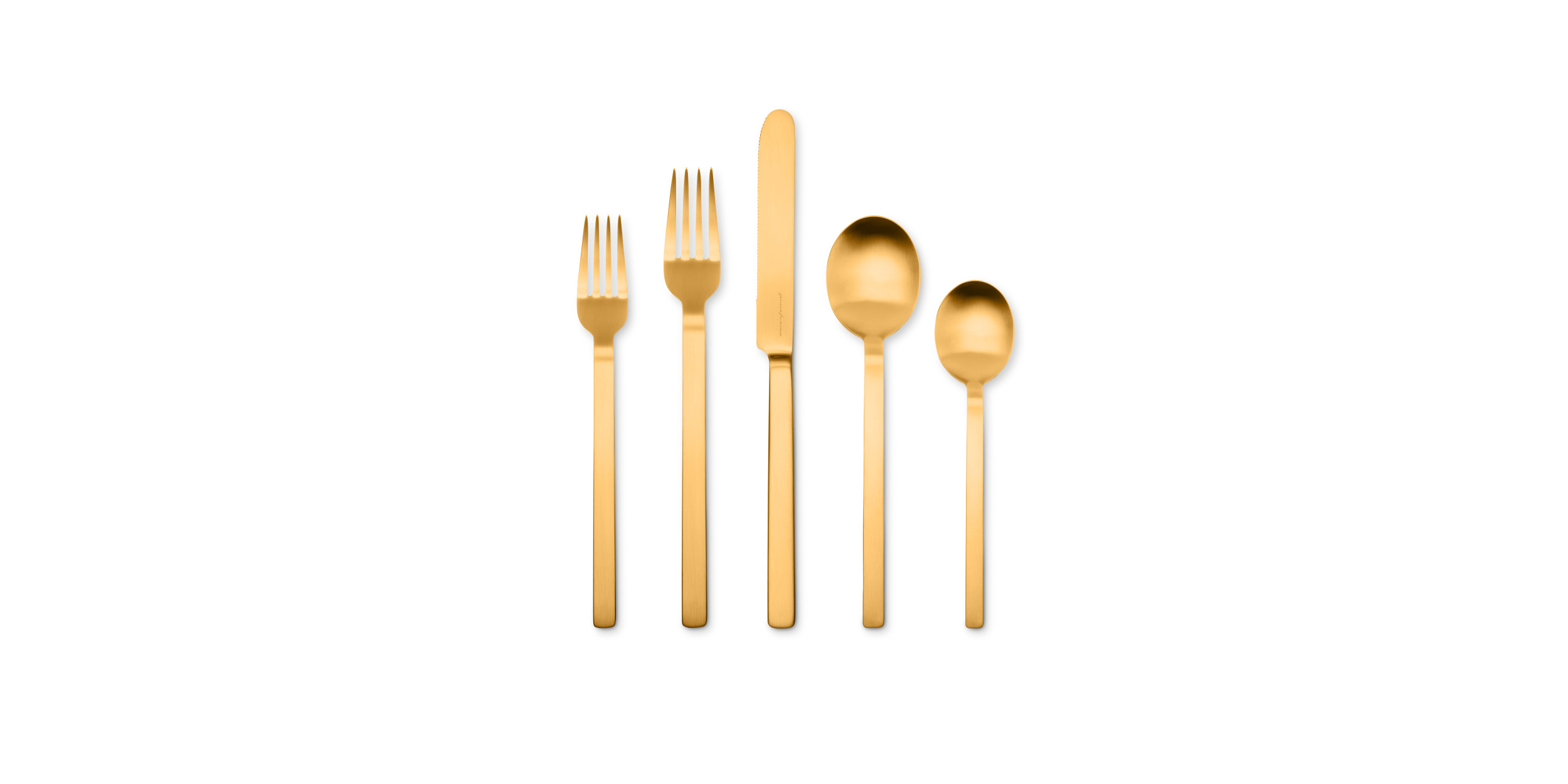 005 - Cutlery set 5pcs Stile Ice Oro 005 - Cutlery set 5pcs Stile Ice Oro
