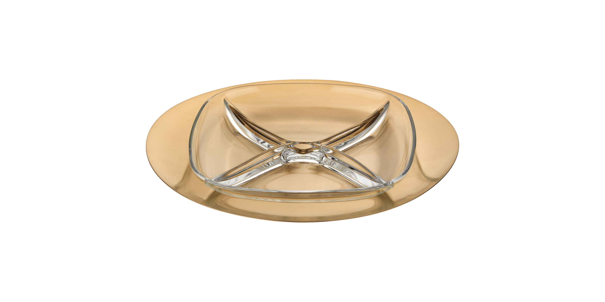 Sq.Hors D'Oeuvre Tray Due Ice Oro