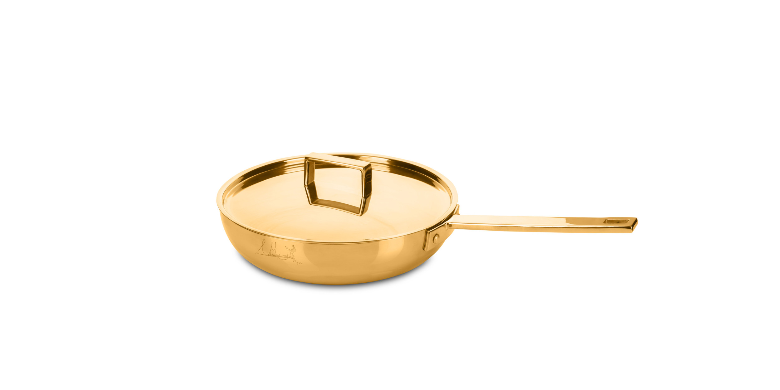 Frying pan one handle 'Attiva' gold Frying pan one handle 'Attiva' gold