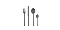 004 - 4 Cutlery set 4pcs Stile Oro Nero Ice