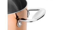 Bundel koperen braadpan + steelpan
